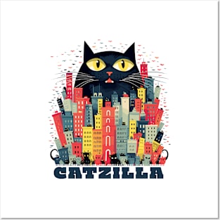 Catzilla Posters and Art